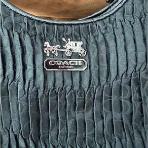 Coach dressy handbag Black and matching wallet